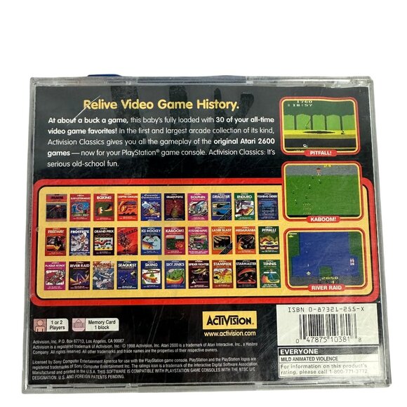Collection Of Activision Classic Games Atari 2600 PlayStation Includes 30 Games - Picture 2 of 8